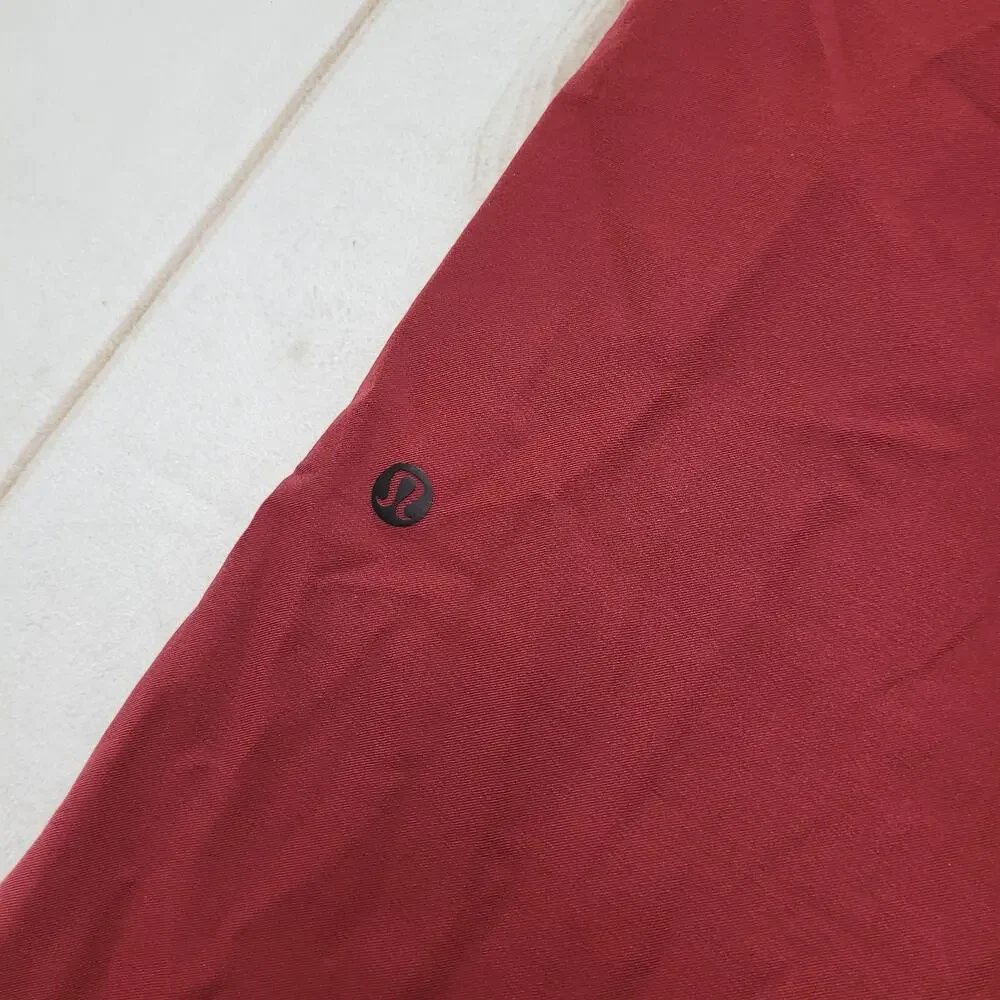 Lululemon Lab Nai trouser high rise tapered seamed red pants 6